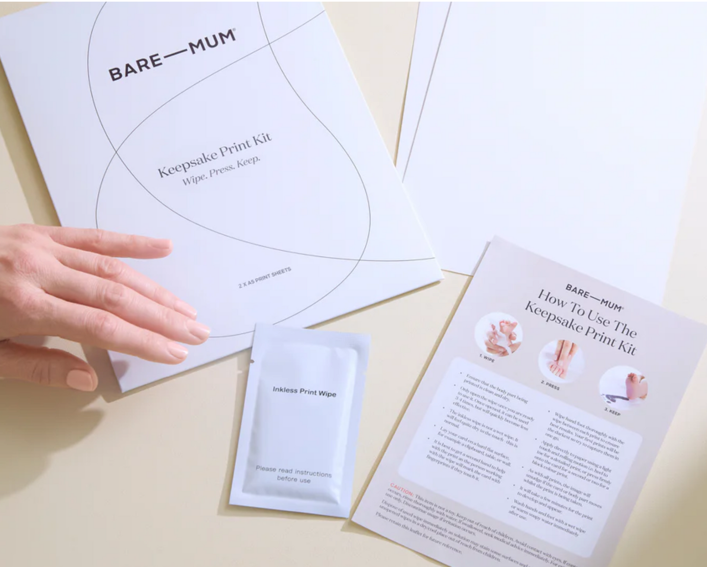 Bleklaus handa og fótafarasett - FORPÖNTUN