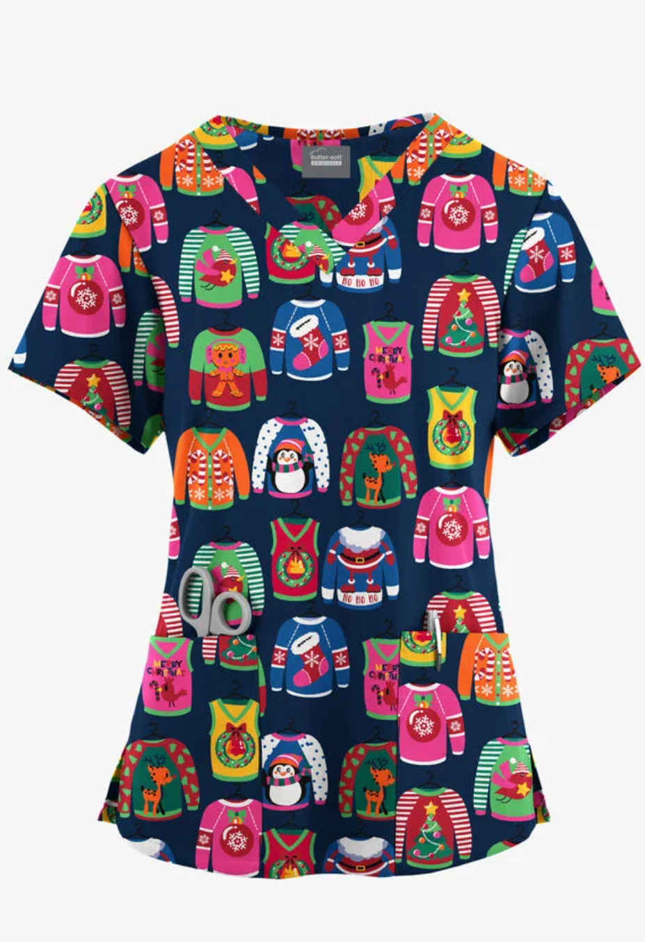 Jólastakkur dökkblár með jólapeysum