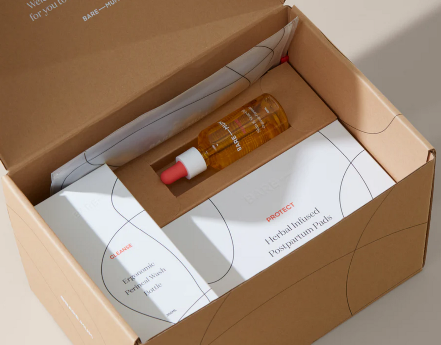 Fæðing með keisaraskurði- pakki frá Bare Mum