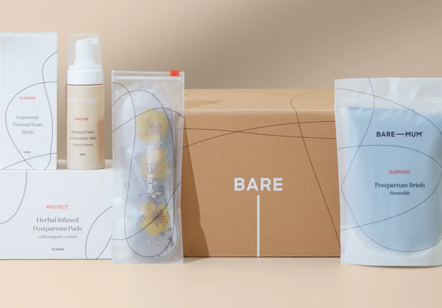Fæðing um leggöng- pakki frá Bare Mum