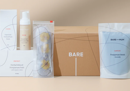 Fæðing um leggöng- pakki frá Bare Mum